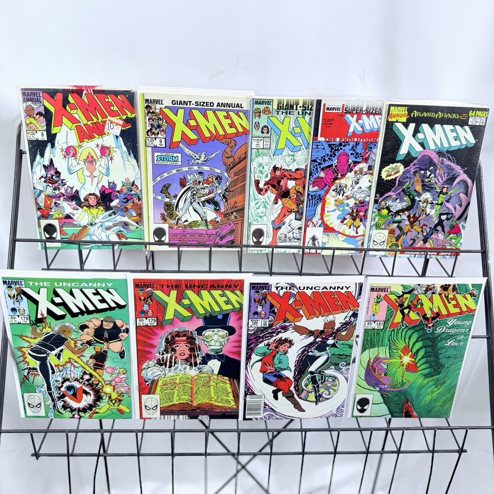 Uncanny X-Men 179-181 Annual 8-9 11-13 Lot Key Leech Amiko Stormcaster